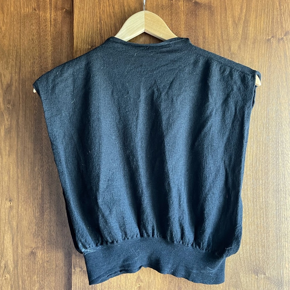 Saint Laurent Cashmere crop top.